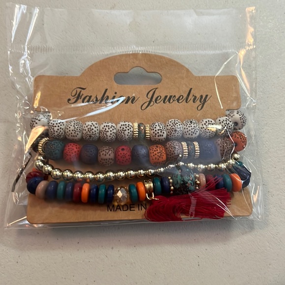 Christmas sale! New Boho stackable stretch bead bracelets. (4) - Picture 3 of 4